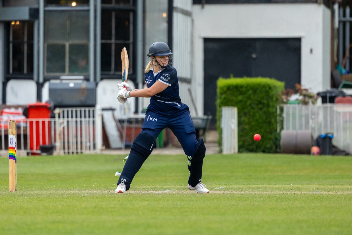 LUWCC player batting during a training session